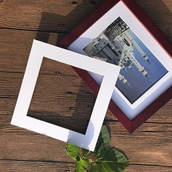 

diy multi-размера декора стены квадратной формы вставки фото картонный главная photo frame craft paper white 5шт / set украшения