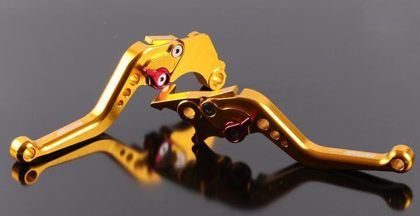 

motorcycle cnc performance stunt clutch brake lever for msx125 folded horns gold
