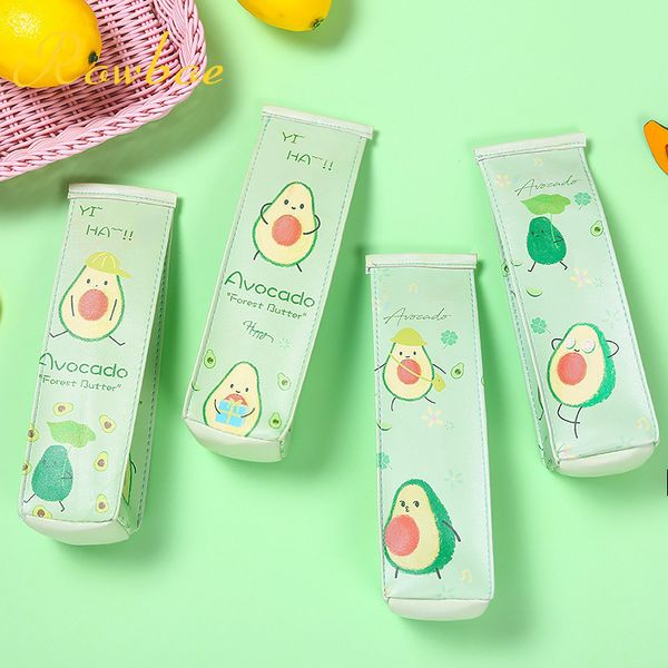 

rowboe cute stationery net red milk box pencil bag cute avocado creative large capacity stationery box kawaii supplies
