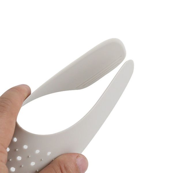 

1 pair bending crack shoe stretcher protector 69 toe cap support universal shaper washable lightweight anti crease, White;pink