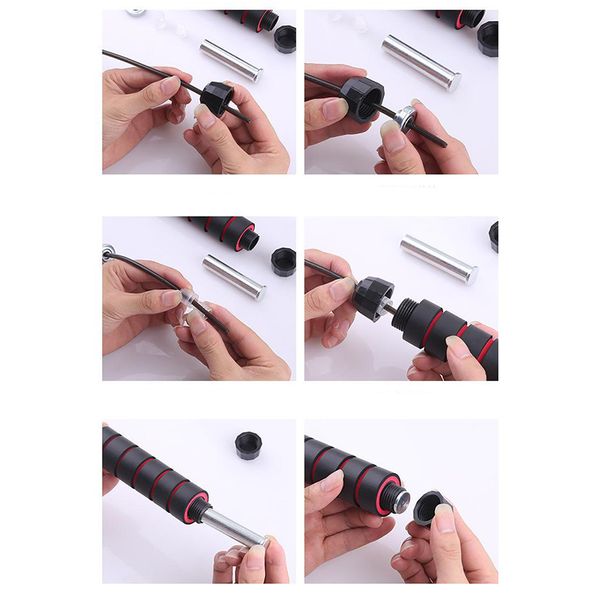 

jump rope crossfit boxing weighted ball bearing beaded fitness gym speed jump ropes