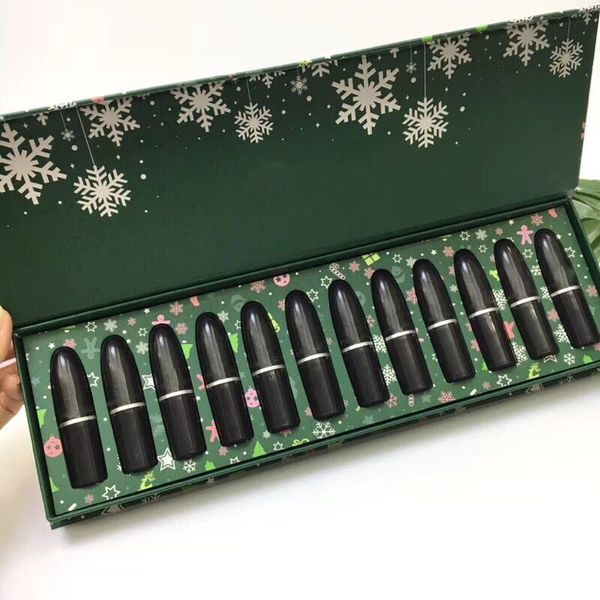 

Lip Makeup 12 Colors Lipstick Set Christmas Snow Lip Set Matte Lipstick set 12pcs/set J2214