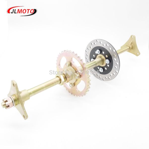 

610mm rear axle assy with 428# 37t sprocket 160mm brake disc m8*3 wheel hub fit for 50cc 49cc electric atv buggy quad bike parts