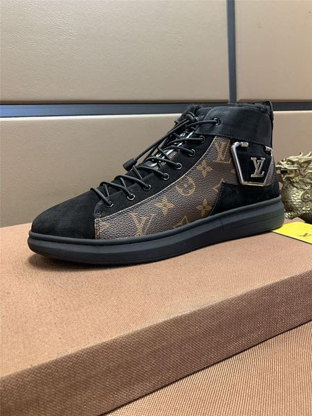 

g8 fashion casual shoes quality leather men shoes comfortable autumn and winter warm luxury shoes original box packaging zapatos hombre, Black