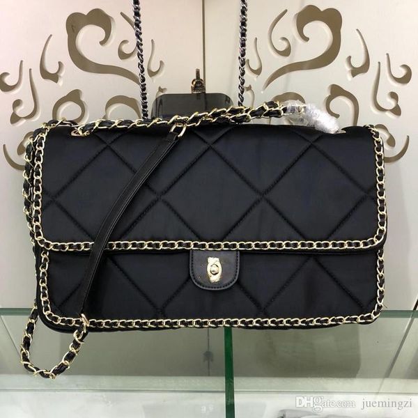 

designers diana matelasse chain shoulder bag silk black 6644 size:36x23x7cm