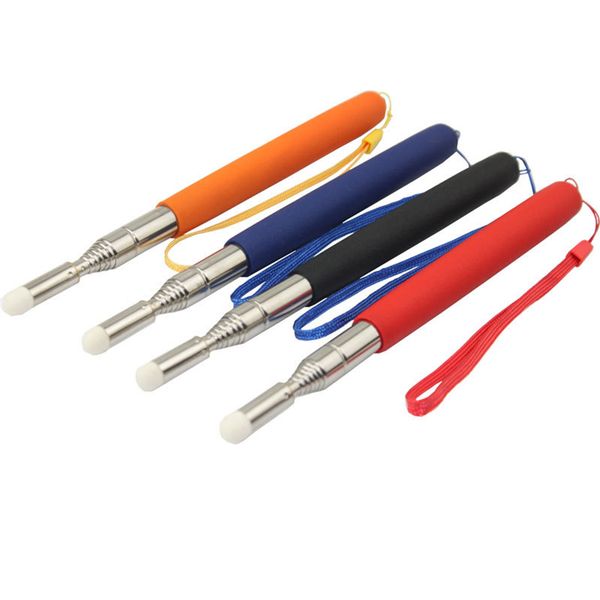 

professional adjustable whiteboard pen felt head stainless steel telescopic teacher pointer with lanyard