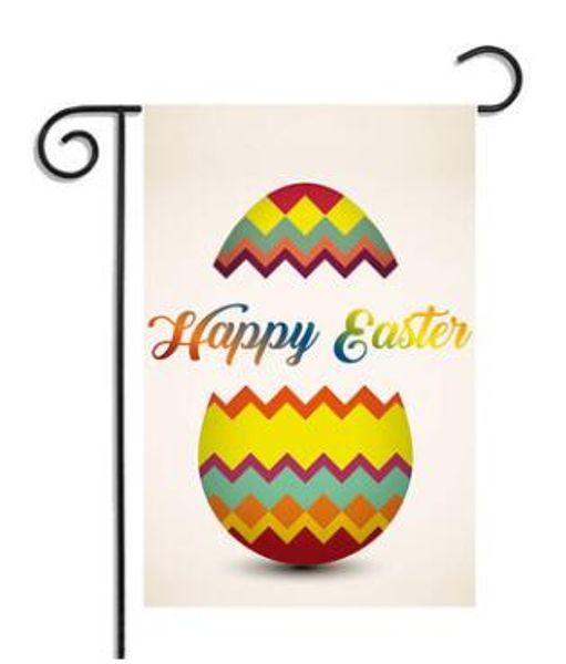 

happy easter flag colored eggs garden flag indoor outdoor home decor flag decortion for easter festival party