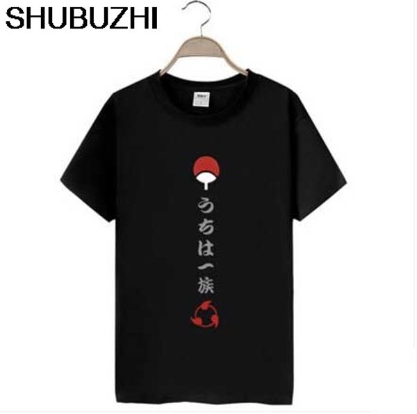

summer new naruto t-shirt anime sasuke uchiha men t shirt cotton summer loose tees sbz5125, White;black