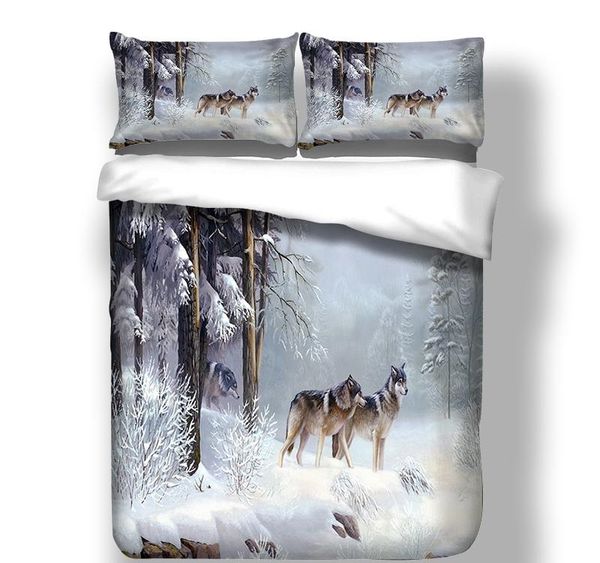 3d Print Fashion Bedding Set Single Double King Size With Snow Bedding Set Single Double King Size