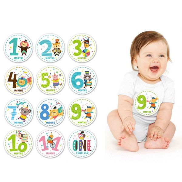 

baby monthly milestone stickers shower gift scrapbook p memory keepsake new