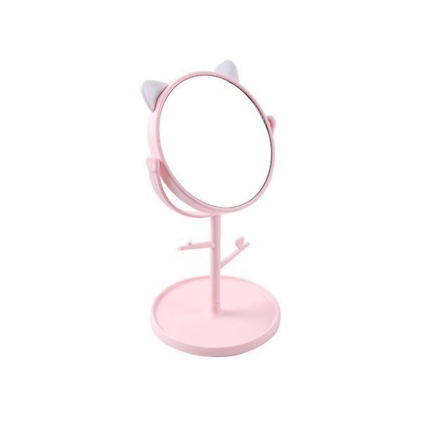 

adjustable deskmulti-function vanity mirror table makeup mirror cat ear jewelry box cosmetic mirror other home decor