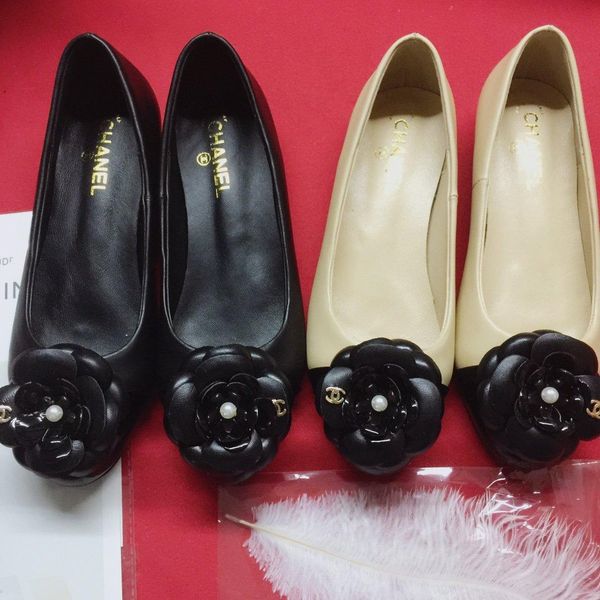 

woman dress shoes designer genuine soft ladies bow shoes luxury letter classic woman sheepskin flat boat shoes 033006, Black;red