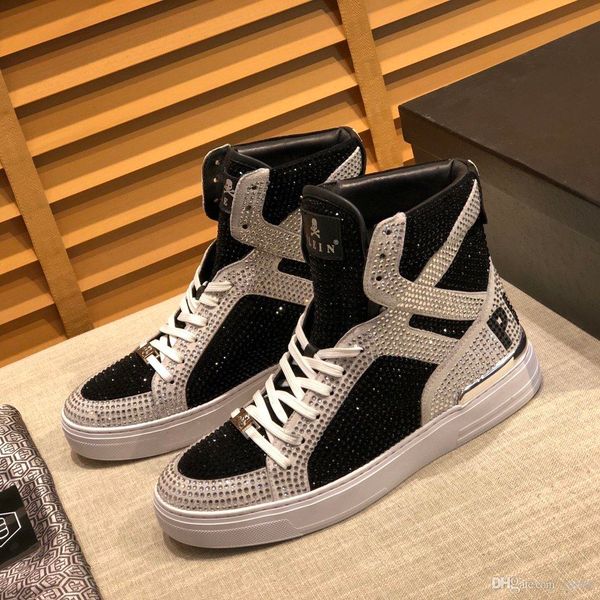 

sl5new limited edition french series high-end men's casual shoes, men's boots fashion sports shoes, original shoebox delivery 38-4, Black