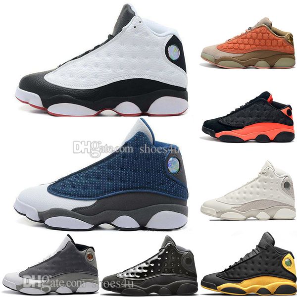 

13 13s cap and gown terracotta blush mens basketball shoes chicago black infrared flints bred men sport sneakers designer eur36-47