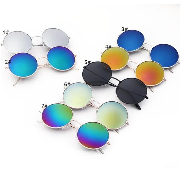 

sunglasses retro round metal frame sun glasses gradient changing color glasses sports drive outdoor beach sunglasses 2019, Blue