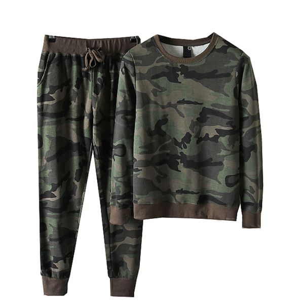 

rlyaeiz 2019 spring summer casual set men tracksuit camouflage printed t shirts + pants sporting suits male sweat suit, Gray