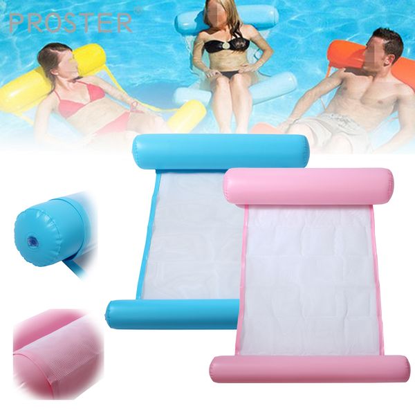 

proster air mattress foldable swimming pool beach inflatable float ring cushion bed lounge chair mattress hammock water sports