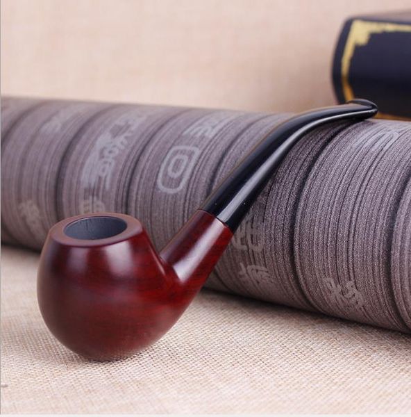 Novo tubo de martelo de dobra de sândalo vermelho portátil masculino tabaco removível tubo de filtragem de madeira atacado