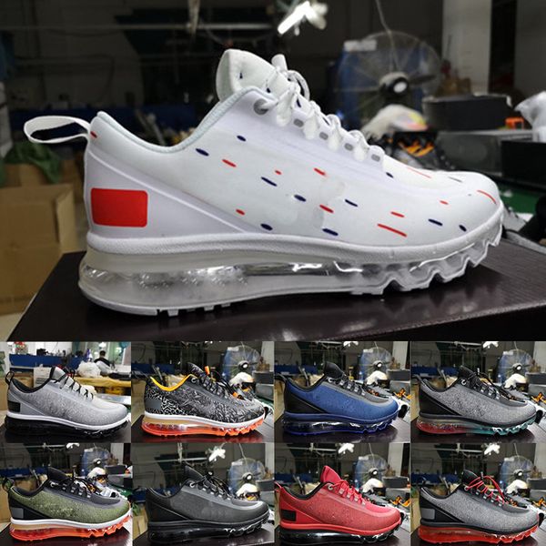 

2019 men running hoe trainer cu hion hoe white red blue ilver neaker de igner port neaker ize 40 45