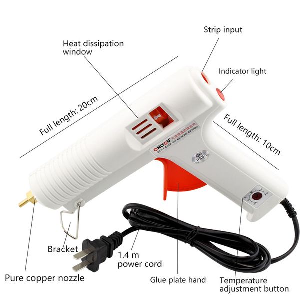 

jfbl glue-gun adjustable temperature 120w full size melt adhesive full size glue-gun adjustable temperature and flow