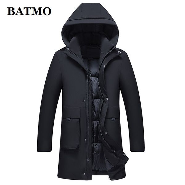 

batmo 2019 new arrival winter hooded parkas men,men's winter hooded jackets hlf8807, Tan;black