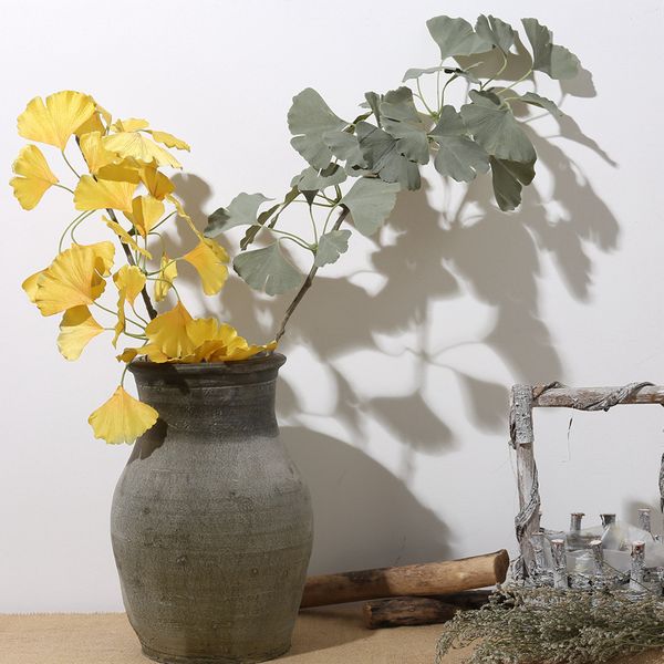

artificial ginkgo biloba plant plastic green grass plant for office home table decoration flower arrangement