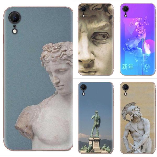 

custom for huawei honor mate nova note 20 20s 30 5 5i 5t 6 7i 7c 8a 8x 9x 10 pro lite play soft tpu design art david statue