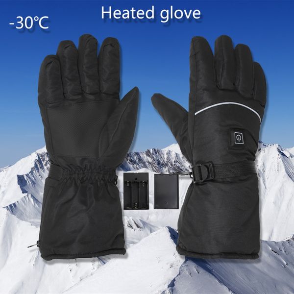 

electric heated gloves usb charging with temperature adjustment batteries gloves for skiing hiking climbing driving cold weather