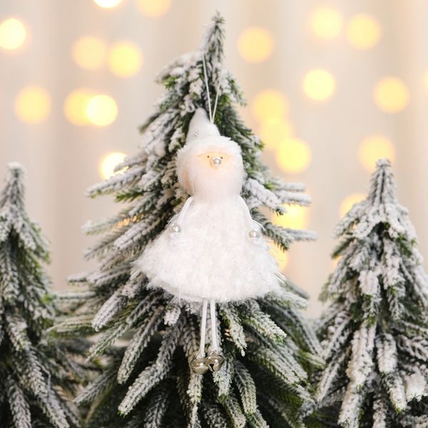 

1 pcs cute santa claus snowman doll ornaments pendants christmas tree hanging decoration home wedding xmas party decor