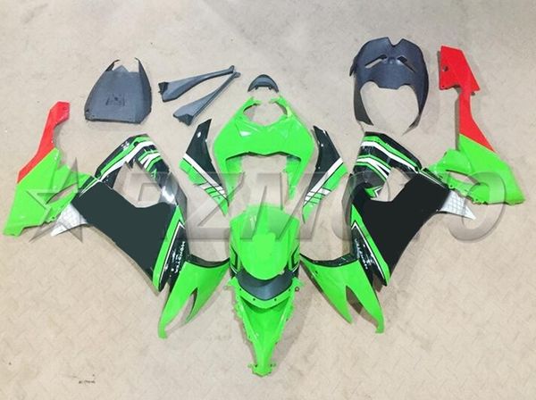 

4gifts new abs motorcycle full fairings set fit for kawasaki ninja zx-10r zx10r 2008 2009 2010 08 09 10 10r black green red