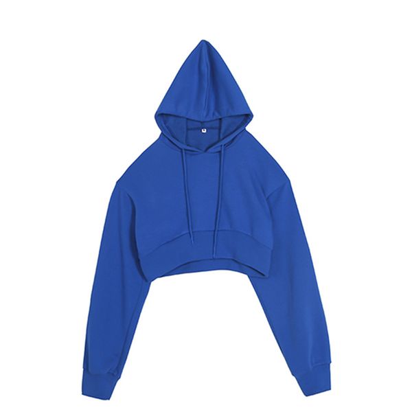 

solid color sweatshirt autumn and winter women's sweatshirt casual hoodie, Black