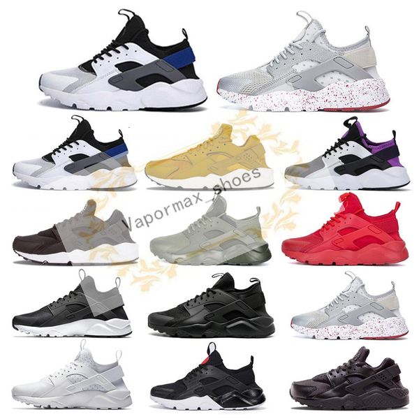 

huarache 4.0 4 1.0 classical triple white black red running shoes men women huaraches sports sneaker trainers shoe 36-45