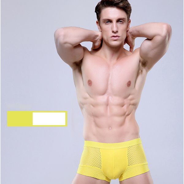 

mens designer underpants 2020 new fashion mens hollow out boxers men brand solid color breathable underpants men underwear new trend, Black;white