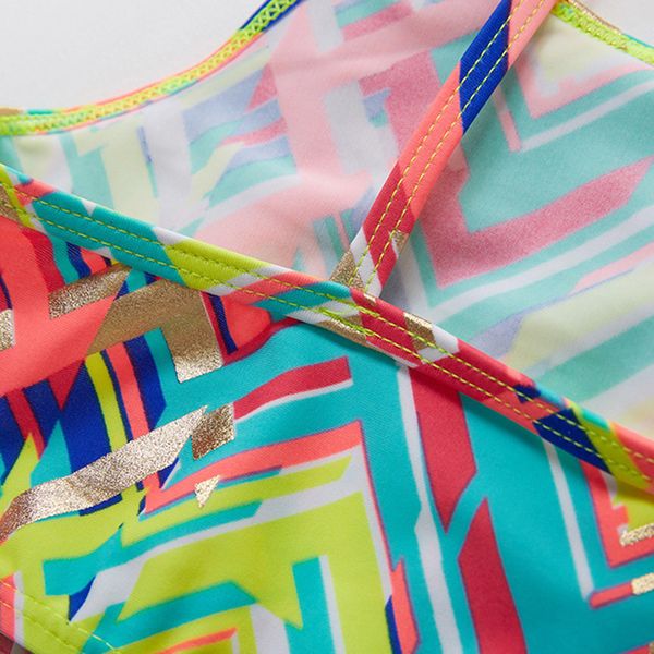 

girls swimwear swimsuit two pieces children flamingo swimwear print girls swimwear for kids high waist biquini infantil menina, White