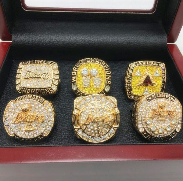 

fans'collection 2000 2001 2002 2009 2010 2016 lakers basketball championship ring sport souvenir fan promotion gift wholesale, Golden;silver