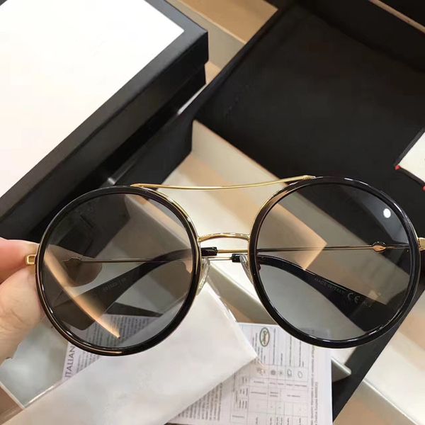 

luxury- 0061 luxury sunglasses for women deisnger round full frame uv400 lens summer style hexagon frame classic design come with package, White;black