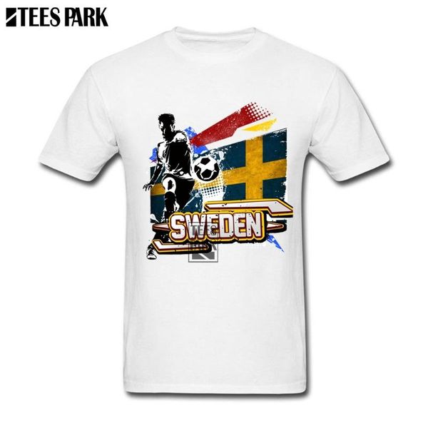

men's t-shirts sweden flag soccers footballer boyfriend gift t shirt sale pre-cotton short sleeved 3d print, White;black