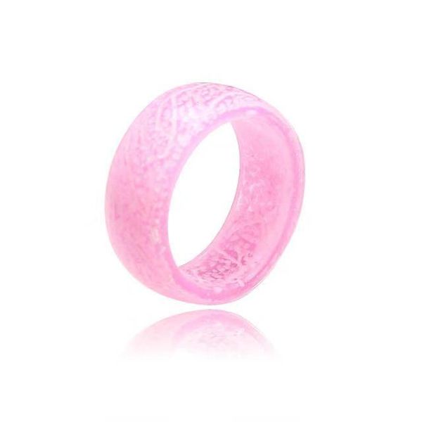 

fashion resin ring jewelry wholesale luminous rings male fluorescent glow ring band rings for men01, Silver