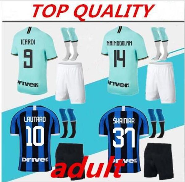 

New 2019 2020 inter icaroi occer jer ey home away kit 2019 20 candreva nainggolan lautaro milan et ock maillot de foot football h