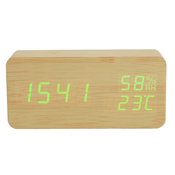 

modern led alarm clock temperature humidity electronic deskdigital table clocks