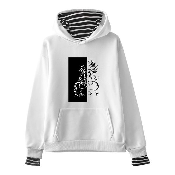 

2019 new women hoodies sweatshirts fake two pieces casual harajuku new pullovers style female autumn winter hoodies, Black