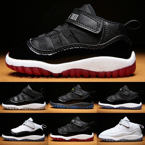 

baby shoes 11s kids retro basketball shoes infant outdoor boy and girl sports bady trainer children new born sneaker 11 size 22-27, Black