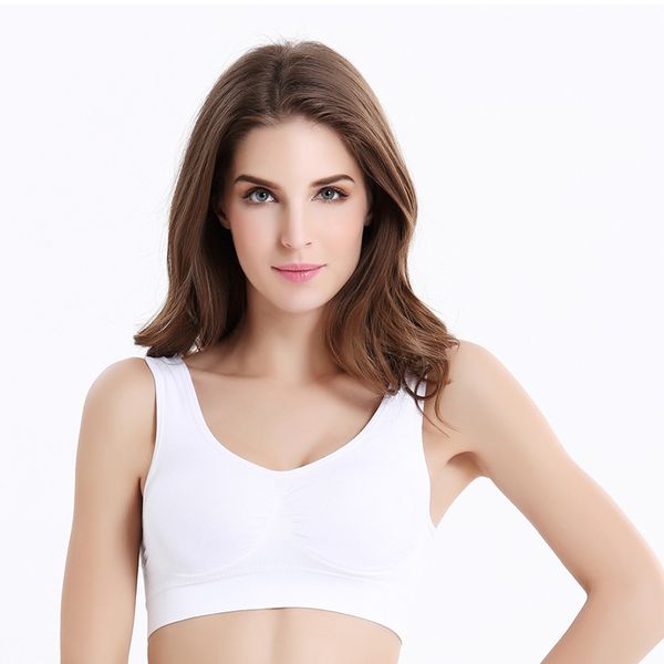 

push up bra plus size bras women bra padded wireless brassiere ik88, Black;white