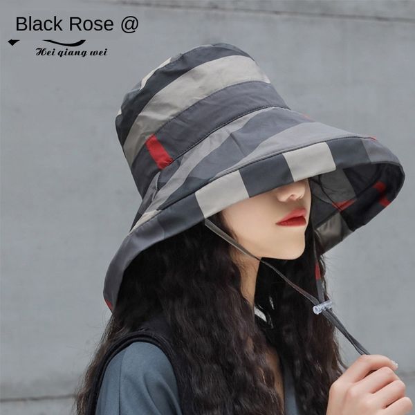 

summer taiwan fisherman outdoor sun beach sun hat plaid fisherman hat, Blue;gray