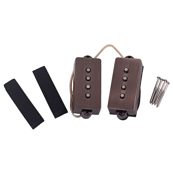 

1 set neck bridge pickups alnico magnets for 4 string pb precision bass