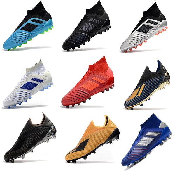

comfortable cool new soccer shoes mercurialultra 99 fg soccer cleats cristiano ronaldo predator19.1 controlskinfootball shoes, Black