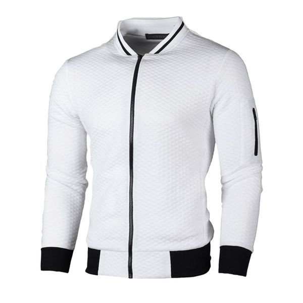 

men plus size 2019 autumn long sleeve slim fit short jackets casual stand collar thin coat zipper bomber jacket veste homme, Black;brown