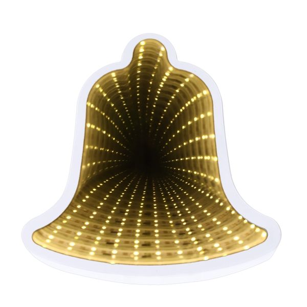 

new 3d creative night light led decor lamp novelty mirror for kids baby good gift decoration bell