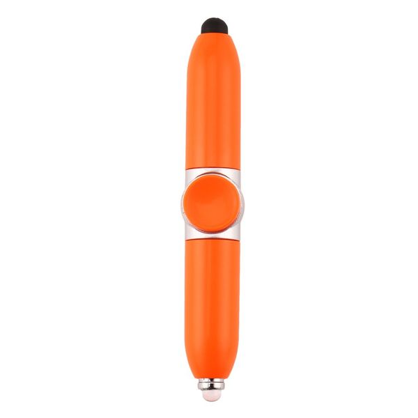 

многофункциональный 5-в-1 rotary pen сенсорный светодиодные fingertips spinner сбросьте стресс игрушки ручной spinner pen канцелярские товар, Blue;orange