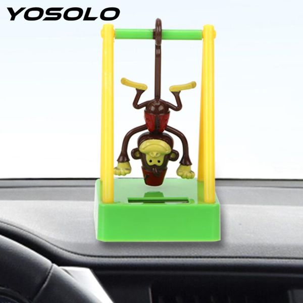 

swing monkey car ornament cute solar powered animal doll plastic dashboard decoration ornaments auto accessories car styling